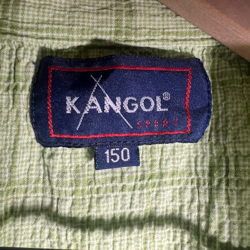 Kangol Sport Jinbei Kimono Lounge Set in Lime Green, Japanese Youth Size 150
